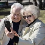 Idosos sentados com celular como aumentar o valor da aposentadoria