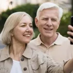 Idosos sorrindo tirando foto o que é aposentadoria compulsória?