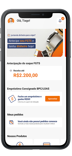 Não espere para ter o dinheiro que precisa! Contrate pelo site.