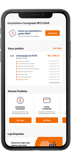 Não espere para ter o dinheiro que precisa! Contrate pelo site.