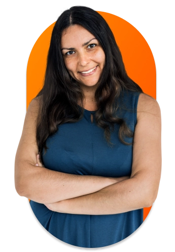 Mulher olhando para você