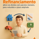 Entenda como o refinanciamento pode reduzir suas parcelas e juros. Conheça os tipos (imóvel, veículo e consignado) e reorganize sua vida financeira hoje.